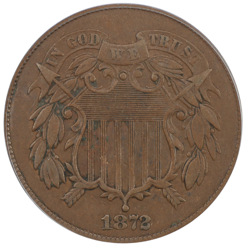 image for: 1872 2c PCGS XF40 BN