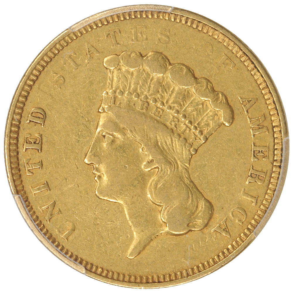 image for: 1854-O $3  PCGS XF40