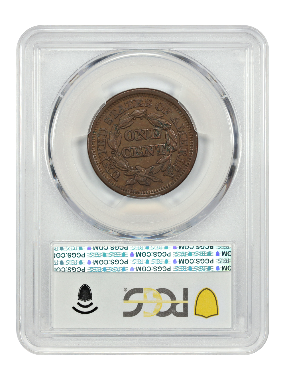 image for: 1847 1c PCGS AU58 BN