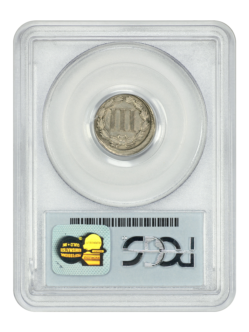 image for: 1865 3cN PCGS AU53