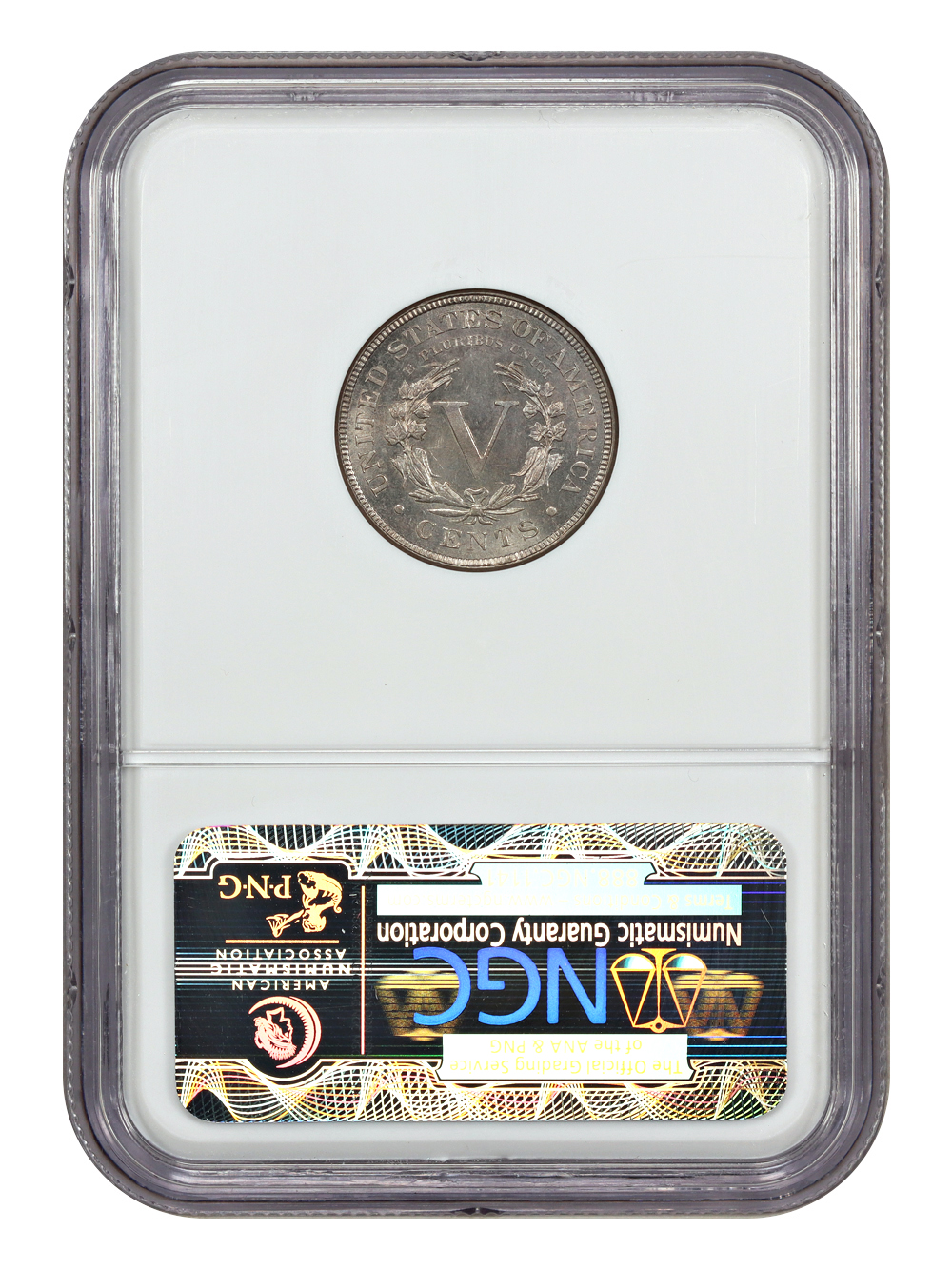 image for: 1888 5c NGC MS62