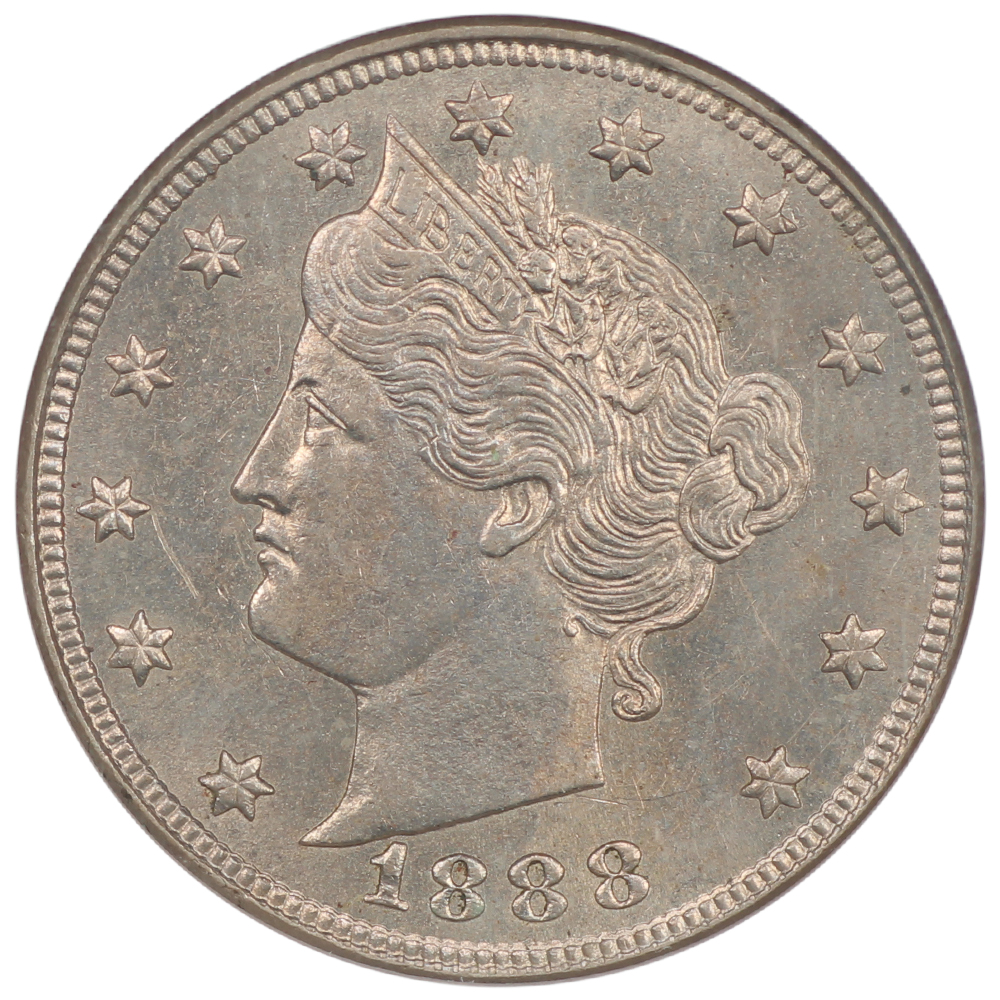 image for: 1888 5c NGC MS62