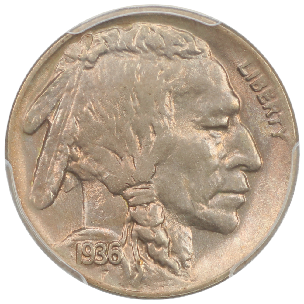 image for: 1936-D 5c PCGS MS65