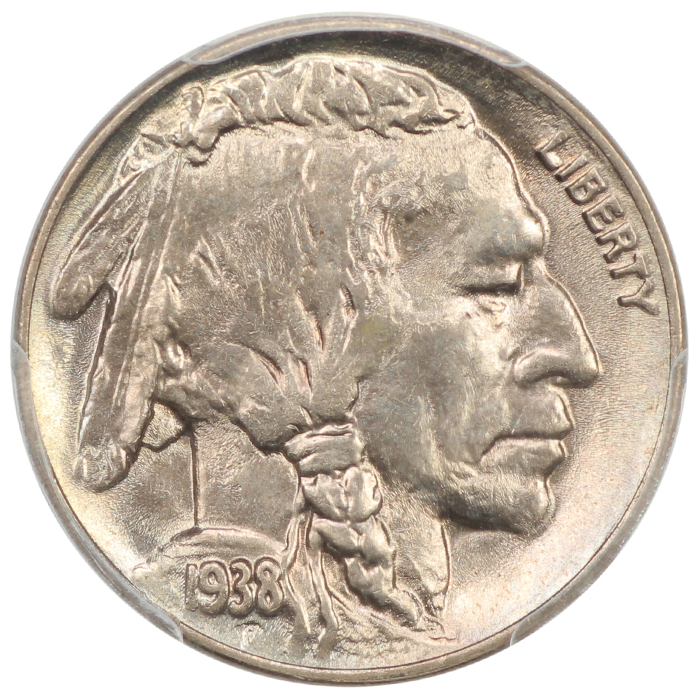 image for: 1938-D/D Buffalo 5c PCGS MS66