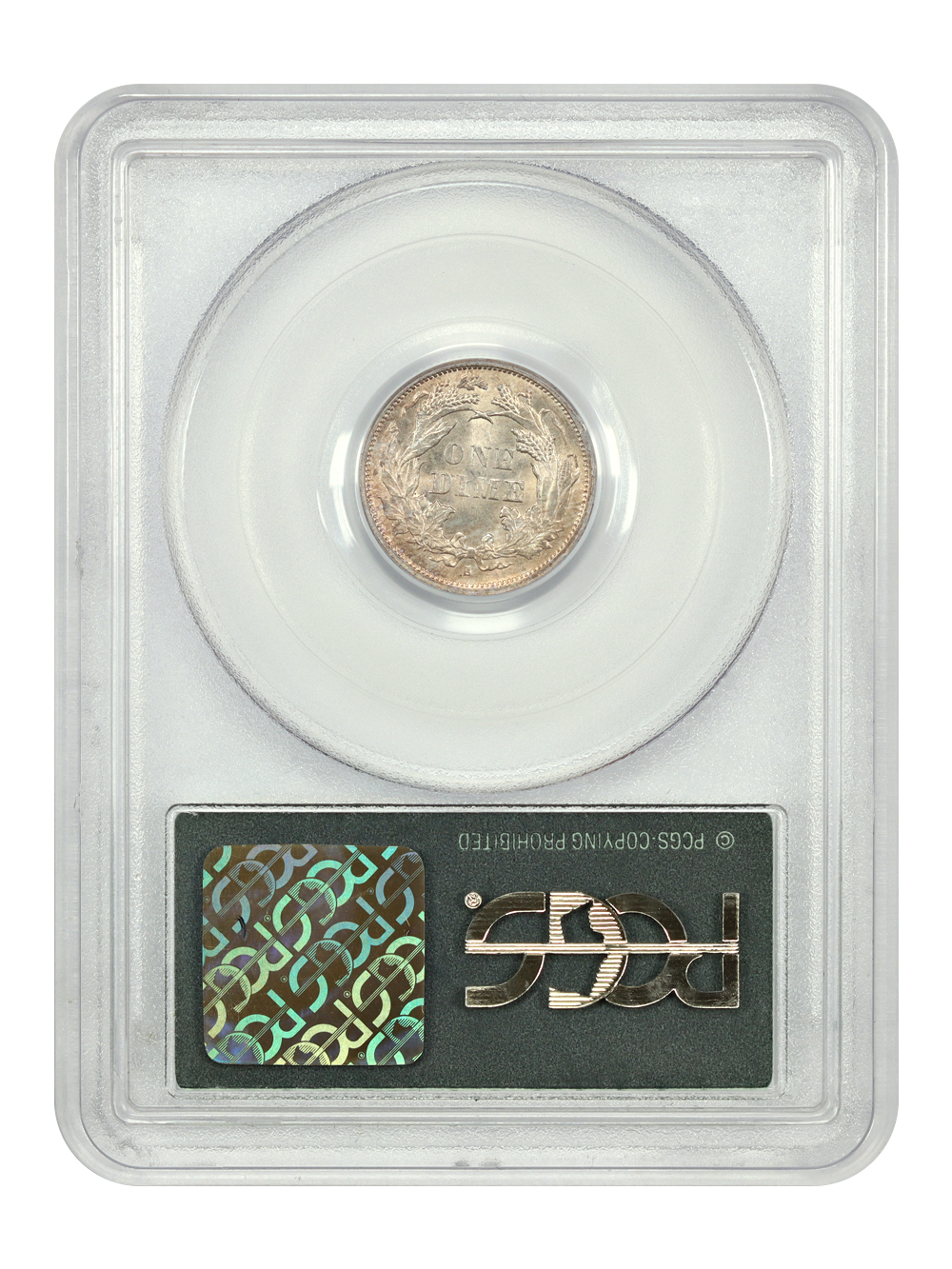 image for: 1875-S Mintmark Below Bow 10c PCGS MS62