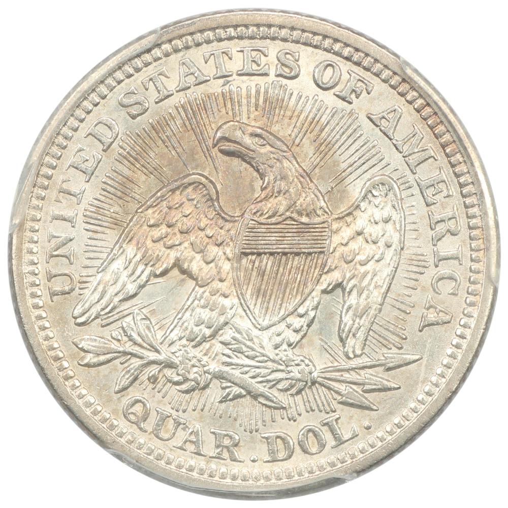 image for: 1853 Arrows & Rays 25c PCGS AU55