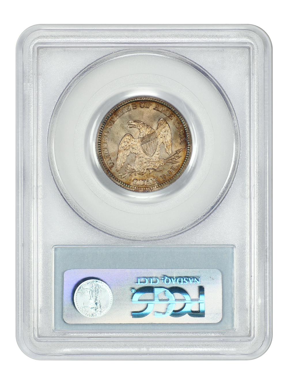 image for: 1861 25c PCGS MS63