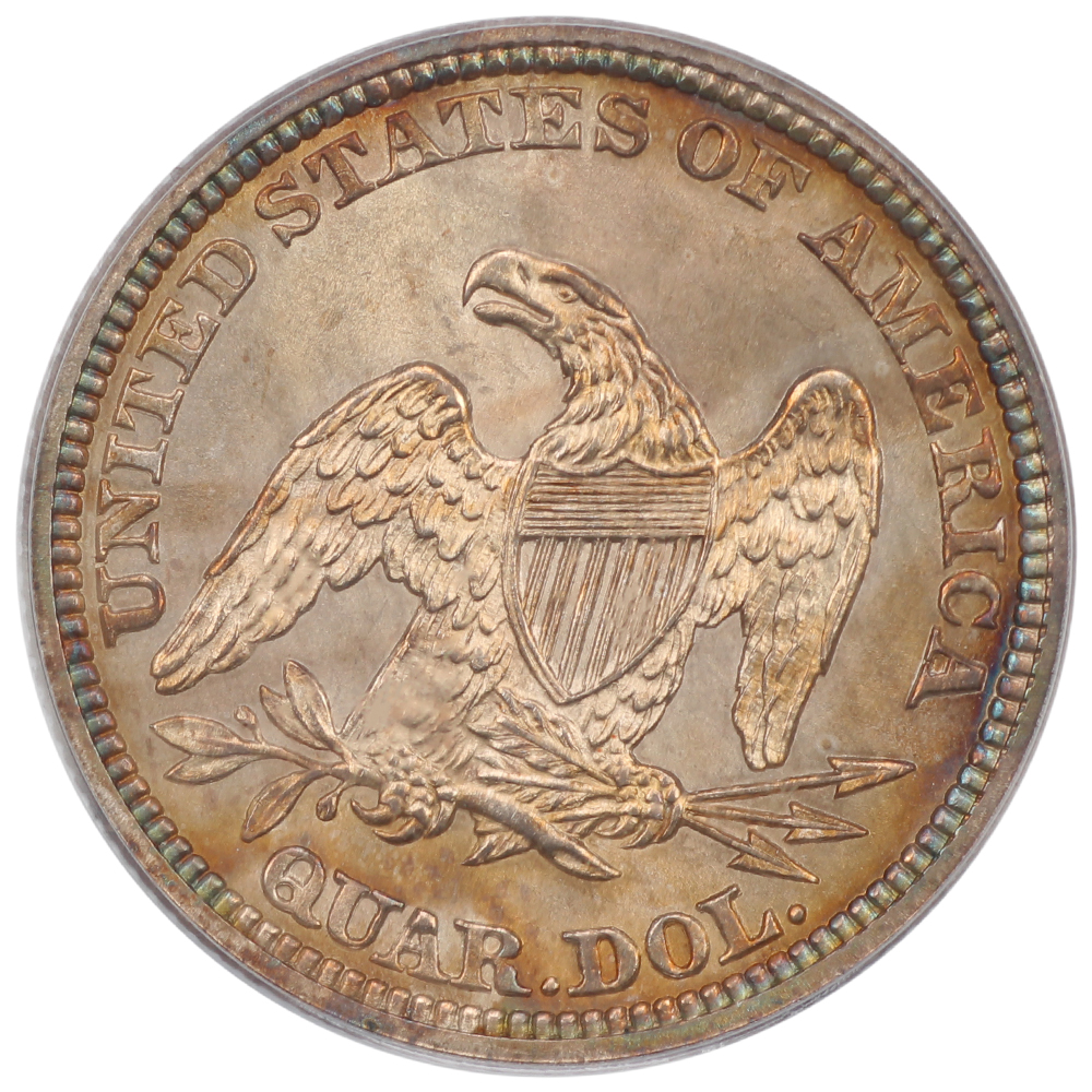 image for: 1861 25c PCGS MS63