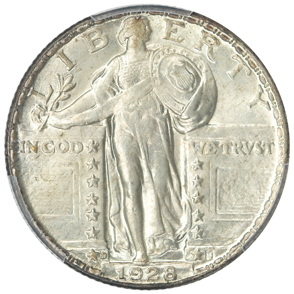 image for: 1928-D 25c PCGS MS65