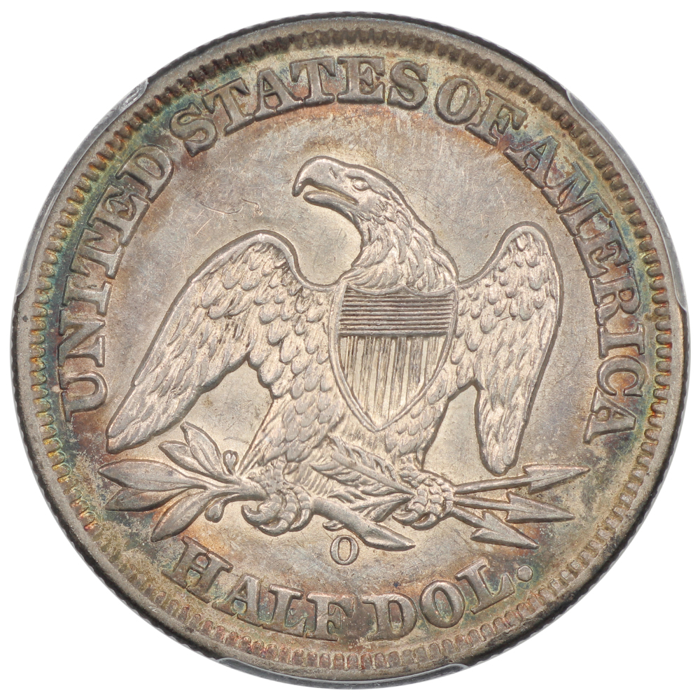 image for: 1858-O 50c PCGS AU53