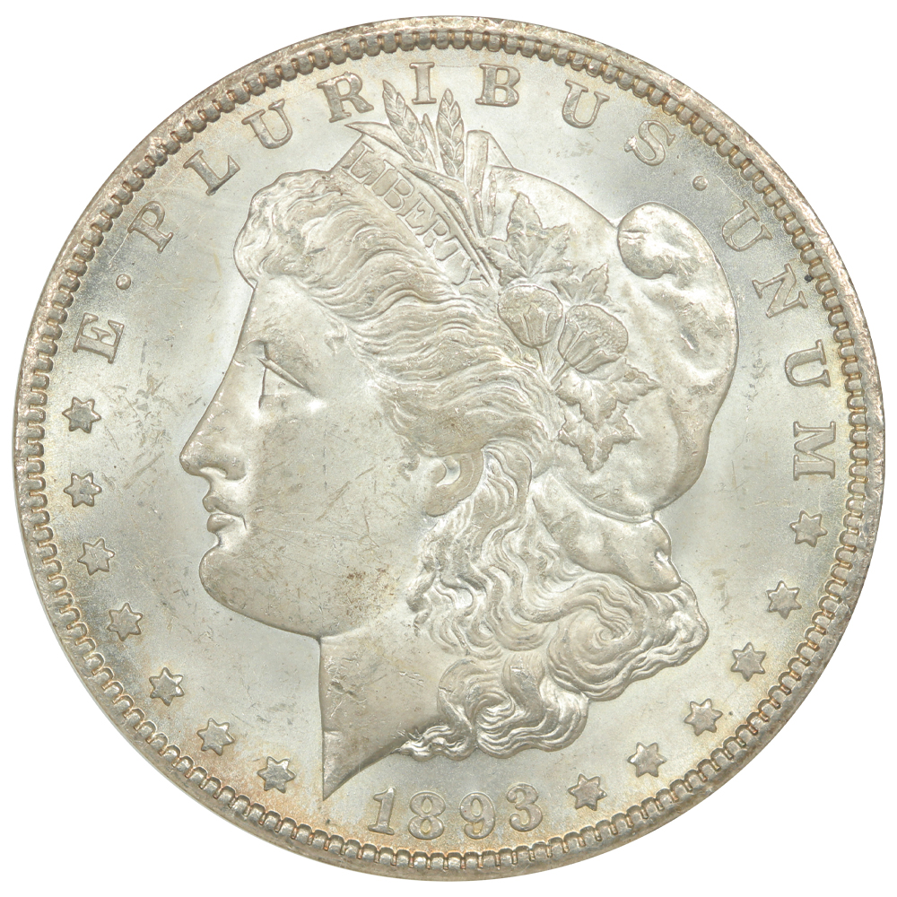 image for: 1893-CC $1  NGC MS63