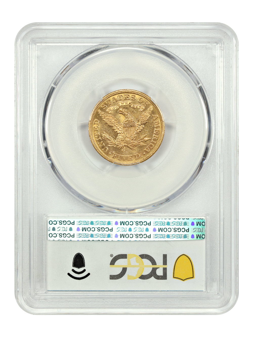 image for: 1893-O $5  PCGS MS62