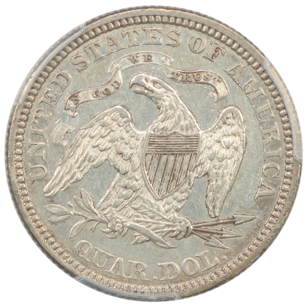 image for: 1868 25c PCGS AU55