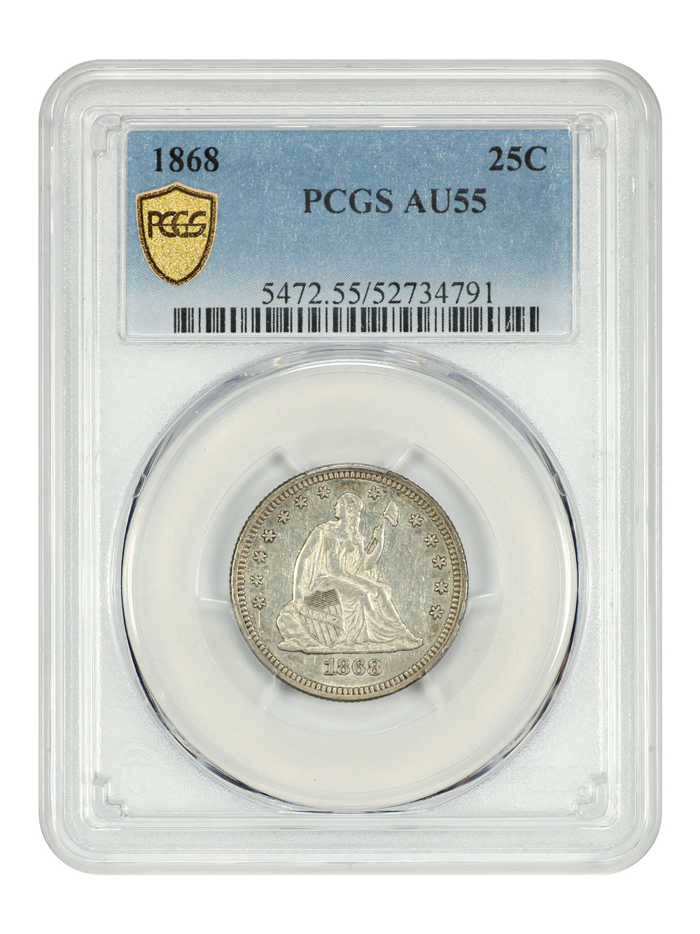 1856 S/S Liberty Seated Quarter Large S over Small S Mint