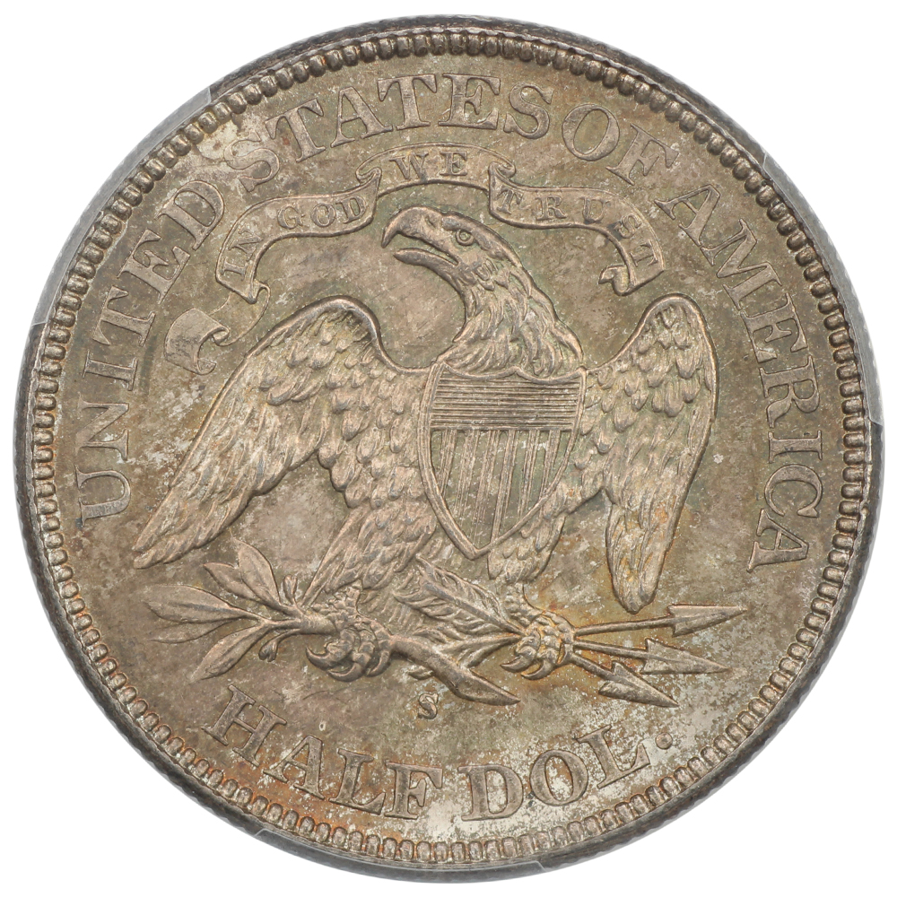 image for: 1876-S 50c PCGS MS64