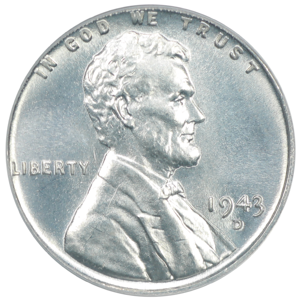 image for: 1943-D Steel 1c PCGS MS68