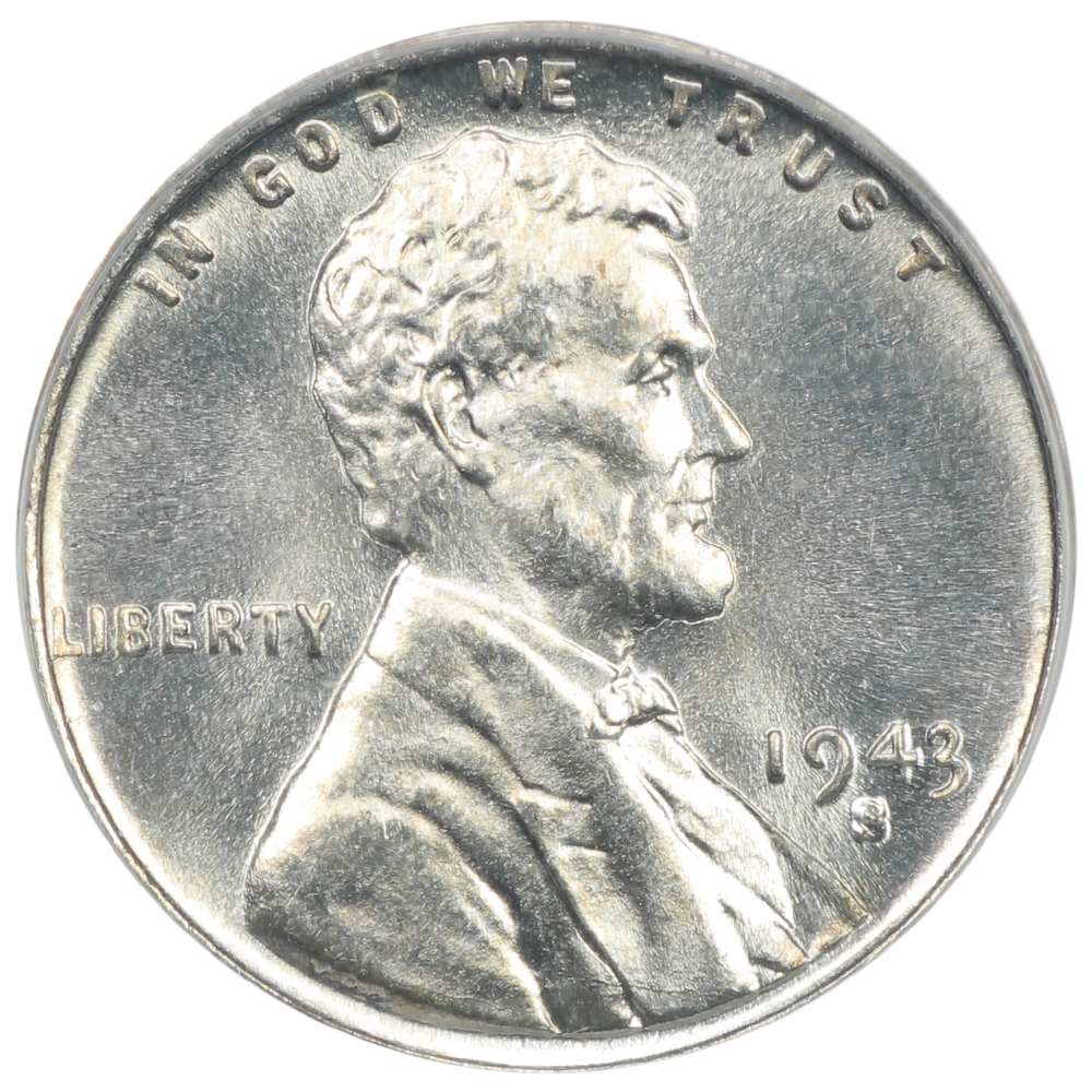 image for: 1943-S Steel 1c PCGS MS68