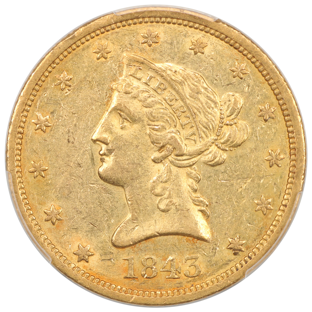 image for: 1843-O $10  PCGS AU55