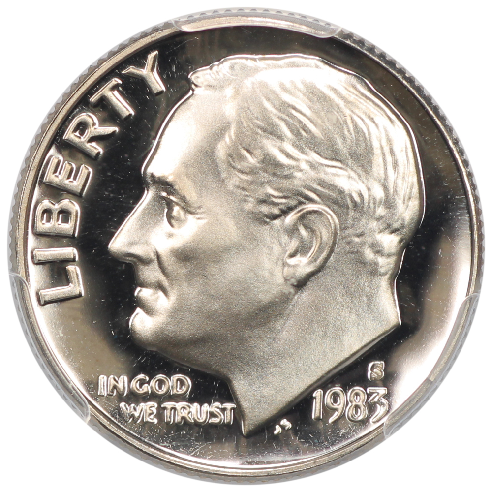 image for: 1983-S 10c PCGS PR70 DCAM