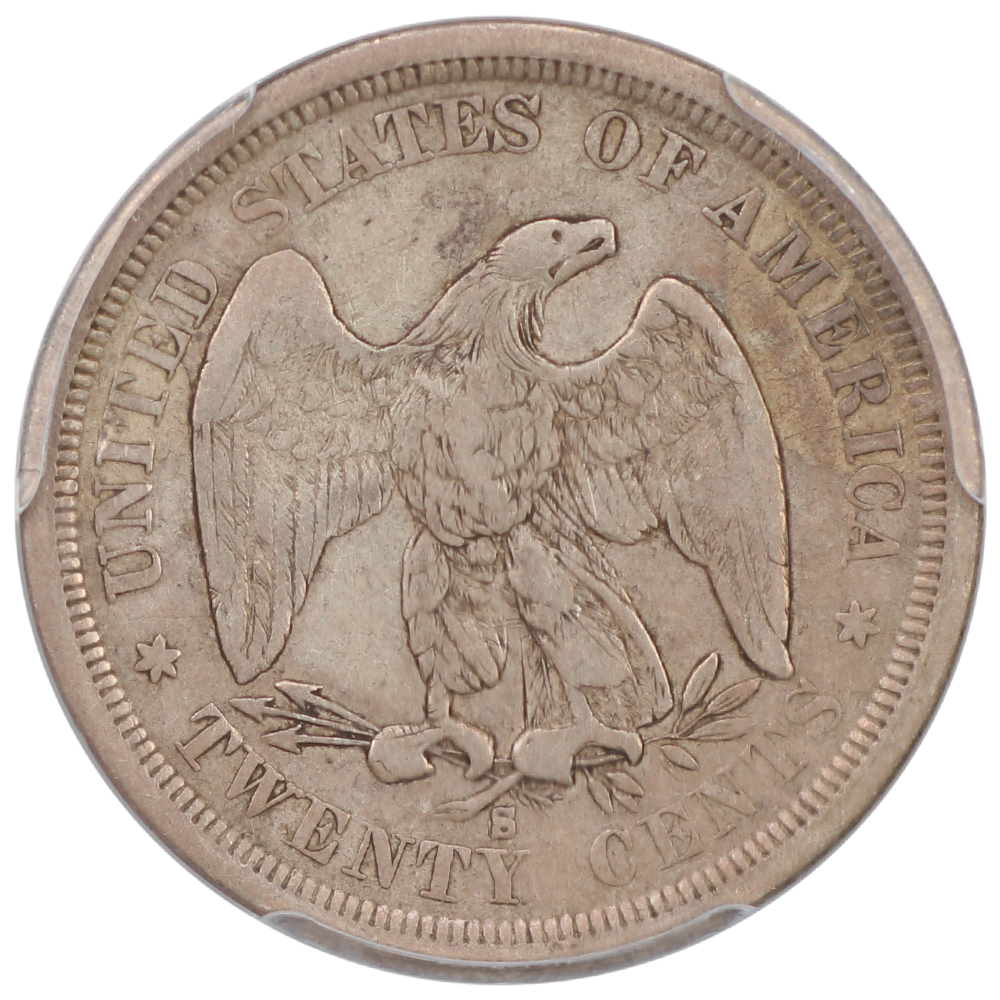 image for: 1875-S 20c PCGS F15