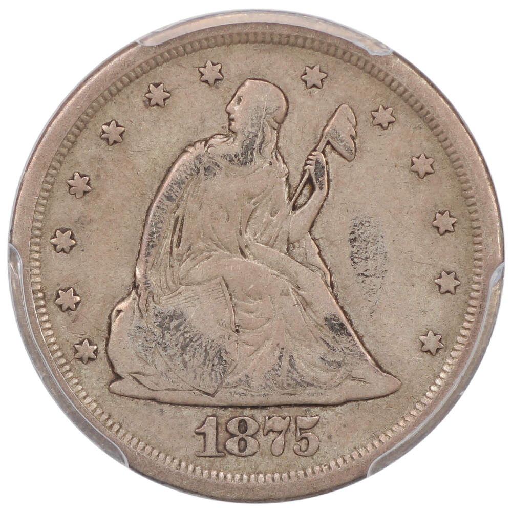 image for: 1875-S 20c PCGS F15