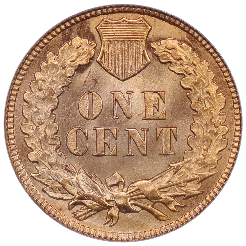 image for: 1909 Indian 1c PCGS MS66 RD