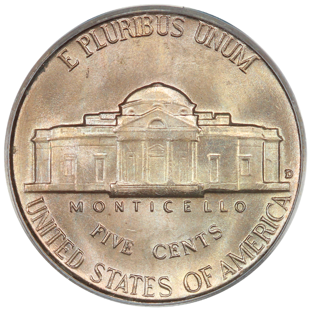 image for: 1949-D/S 5c PCGS MS65