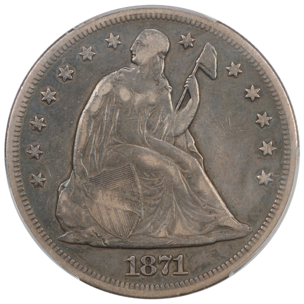 image for: 1871 $1  PCGS VF30
