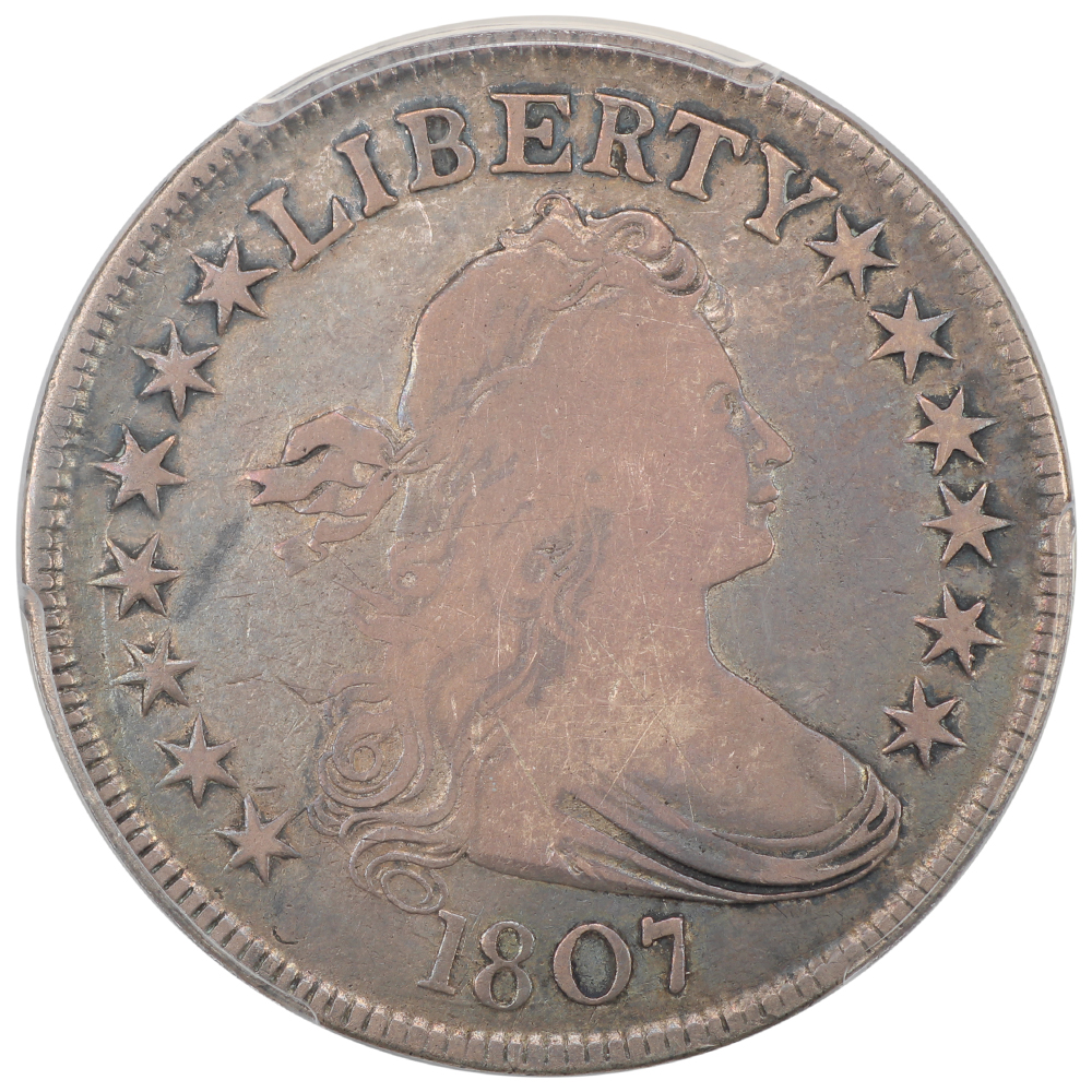image for: 1807 Draped Bust 50c PCGS VG10