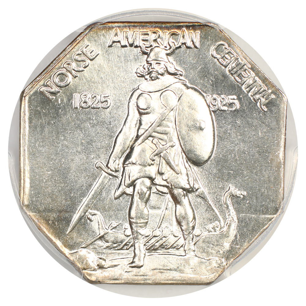 image for: 1925 Norse American, Thick Medal PCGS MS65