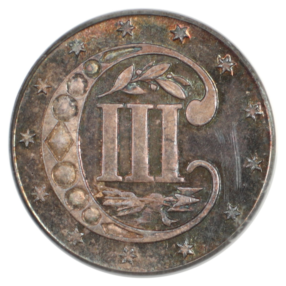 thumbnail for: 1871 3cS PCGS PR63