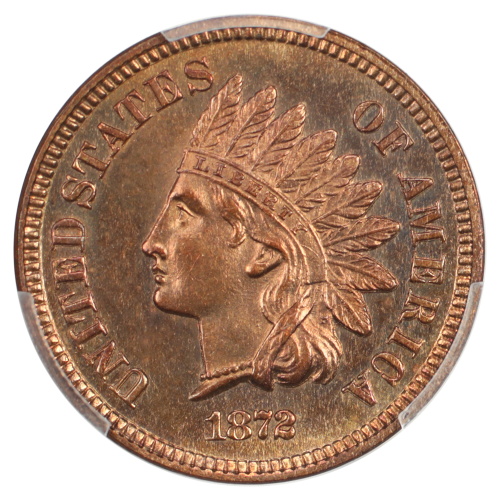 image for: 1872 1c PCGS PR64 RB