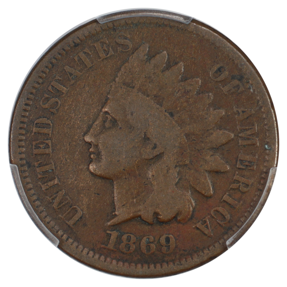 image for: 1869 1c PCGS VG10 BN