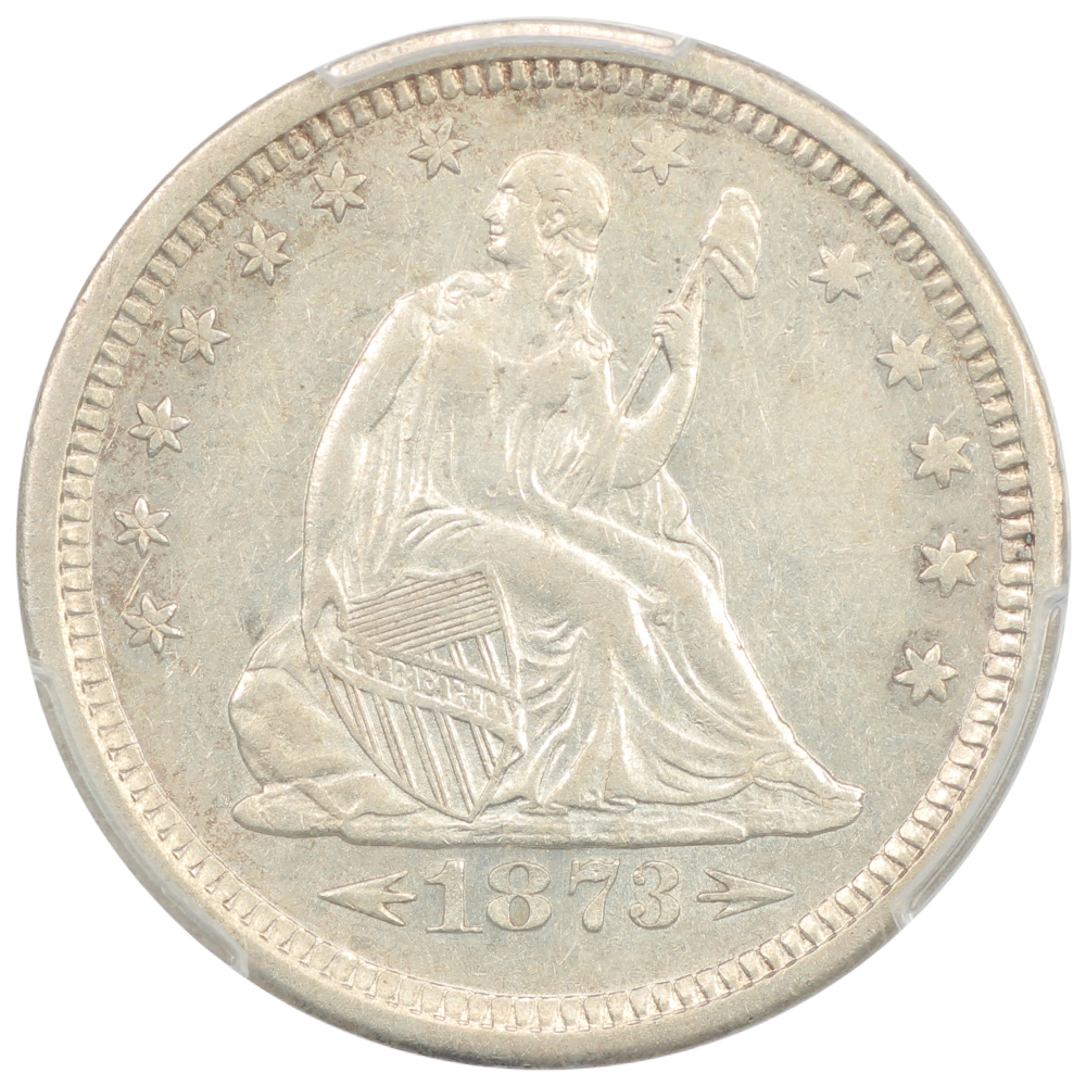 image for: 1873-S Arrows 25c PCGS XF45