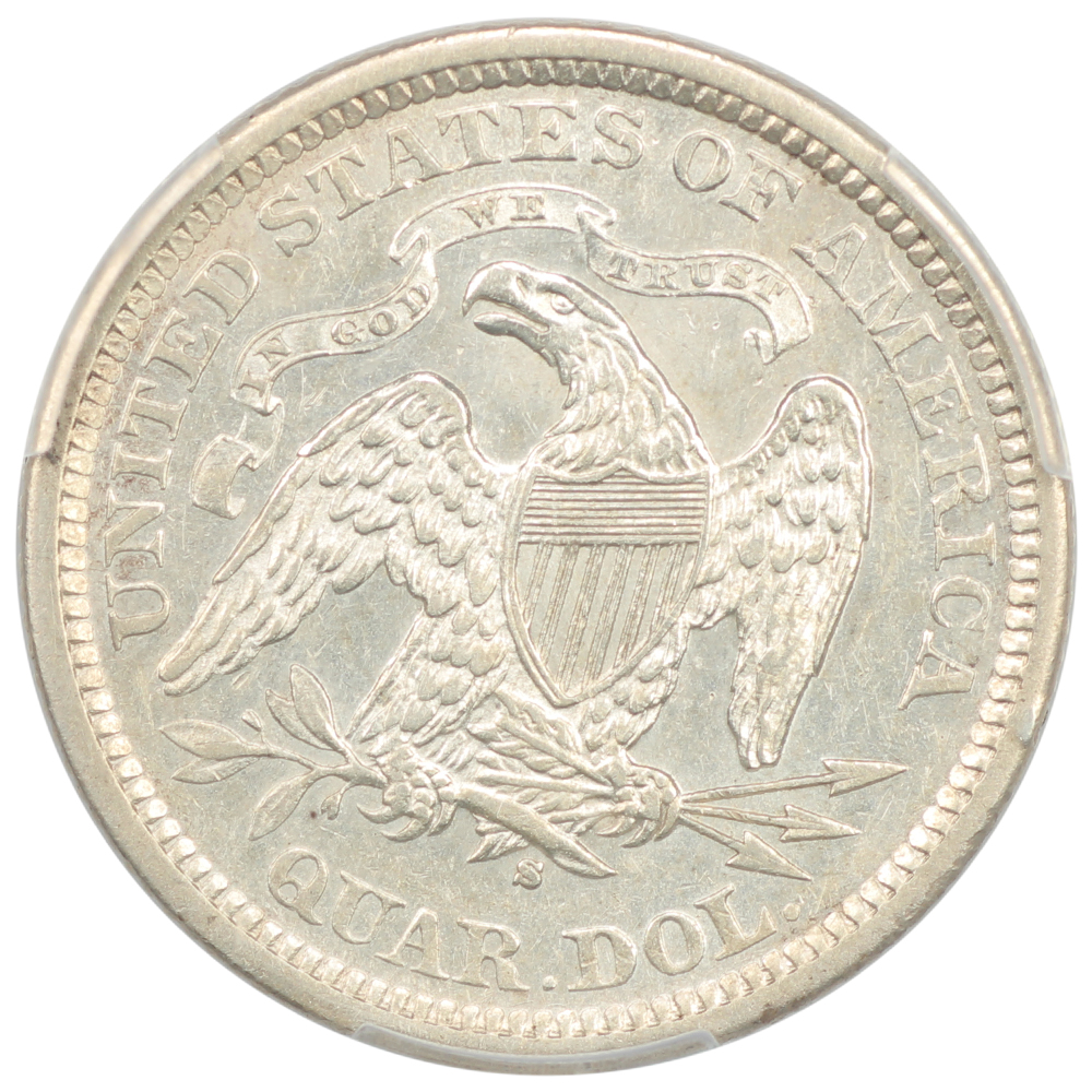 image for: 1873-S Arrows 25c PCGS XF45