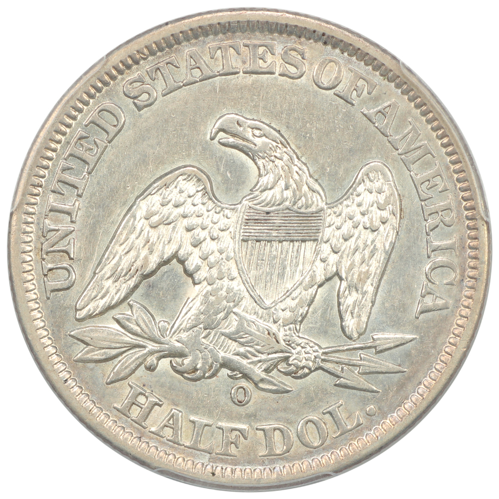 image for: 1858-O 50c PCGS AU50