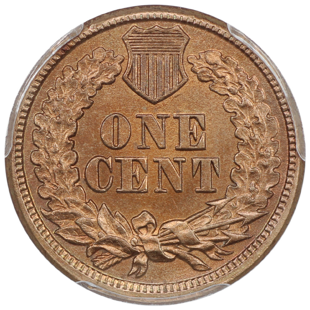image for: 1860 Round Bust 1c PCGS MS64