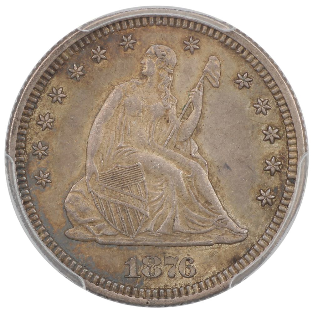 thumbnail for: 1876 25c PCGS AU58