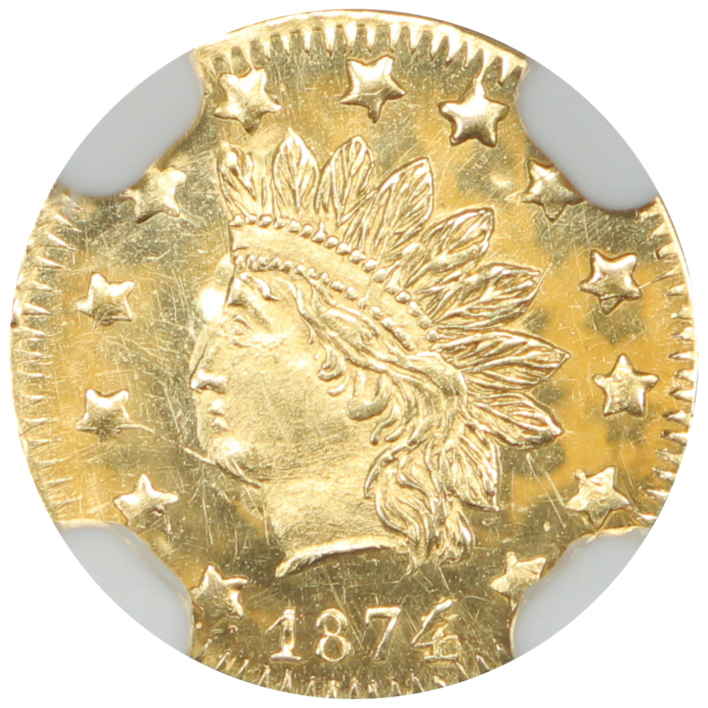 image for: 1874/3 BG-1052 50c NGC MS64