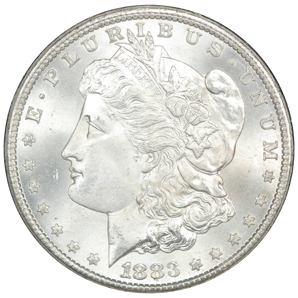 thumbnail for: 1883-CC GSA Hoard, Hard package $1  NGC MS66