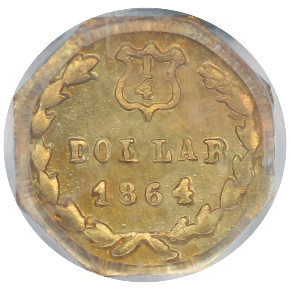 image for: 1864 BG-735 25c PCGS MS61