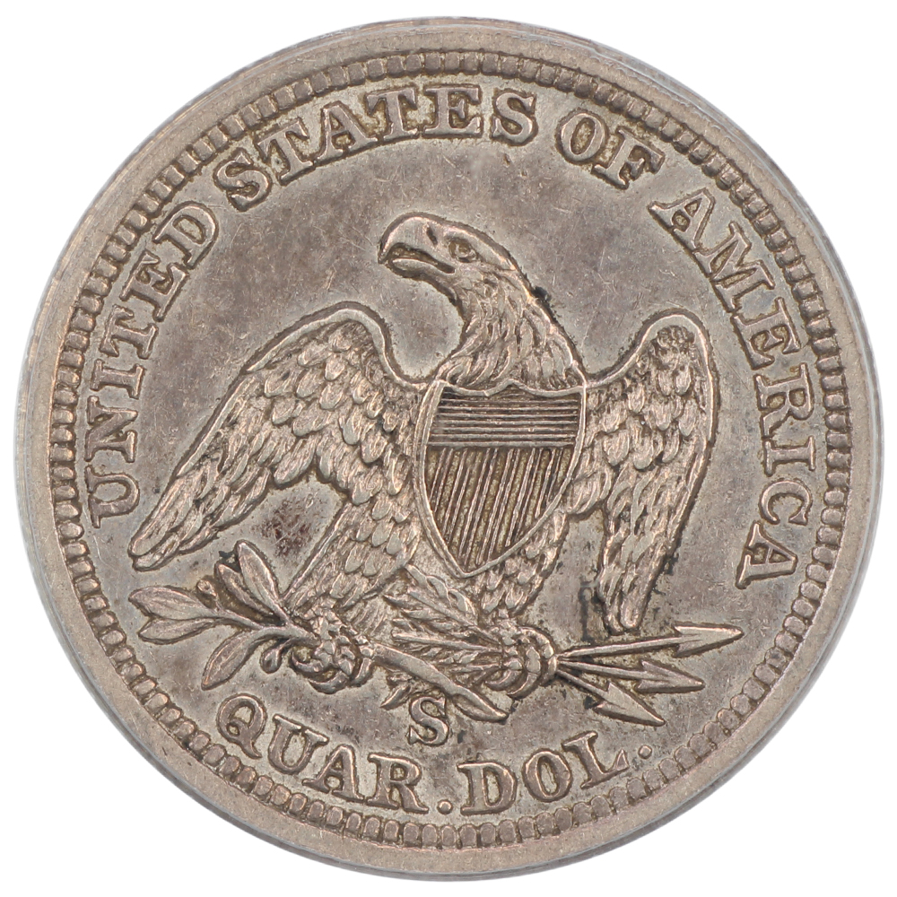 image for: 1857-S 25c PCGS XF40