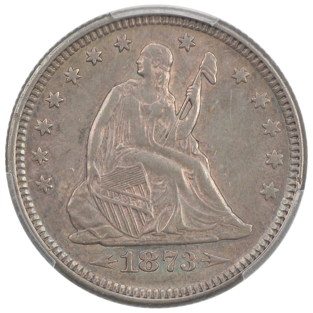 image for: 1873 Arrows 25c PCGS AU58