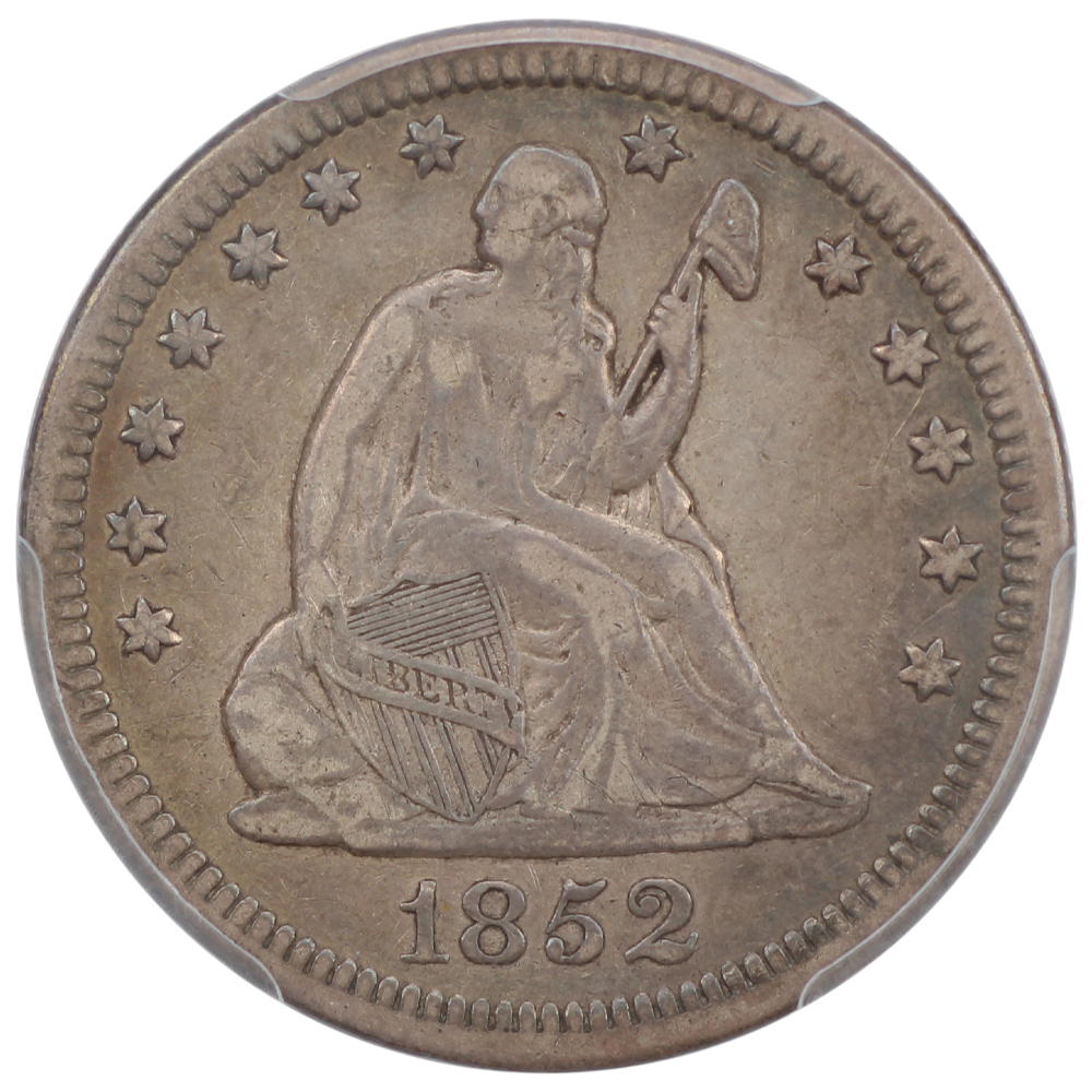 image for: 1852 25c PCGS VF35