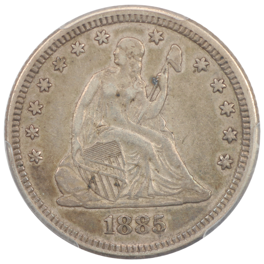 thumbnail for: 1885 25c PCGS XF45