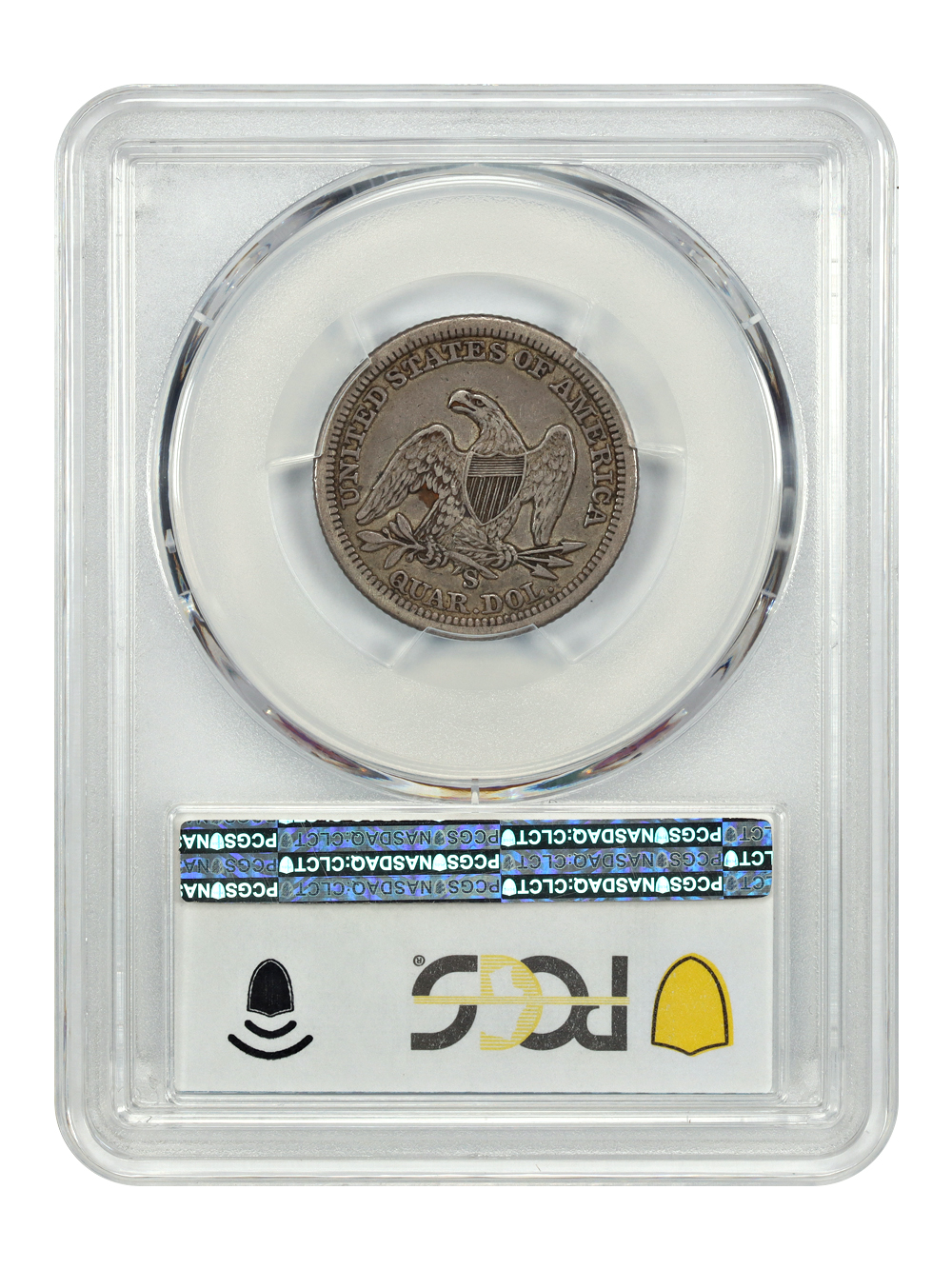 image for: 1862-S 25c PCGS VF35