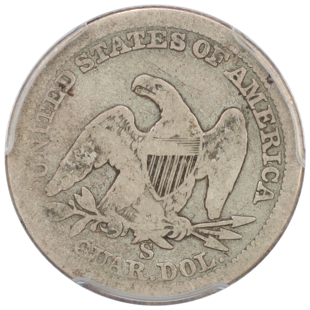 image for: 1860-S 25c PCGS VG8