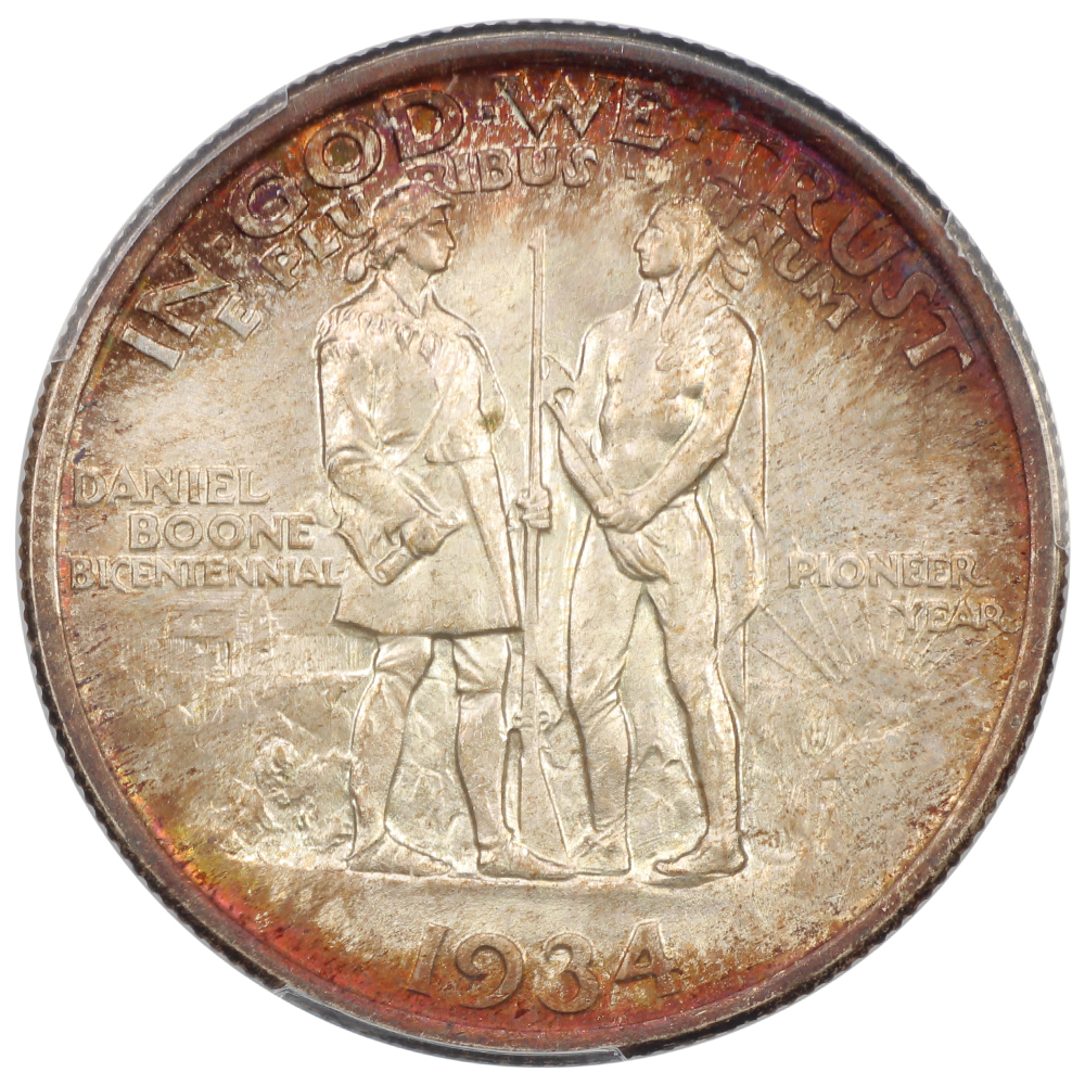 image for: 1934 Boone 50c PCGS MS67