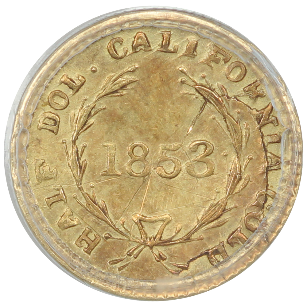 image for: 1853 BG-409 50c PCGS AU55