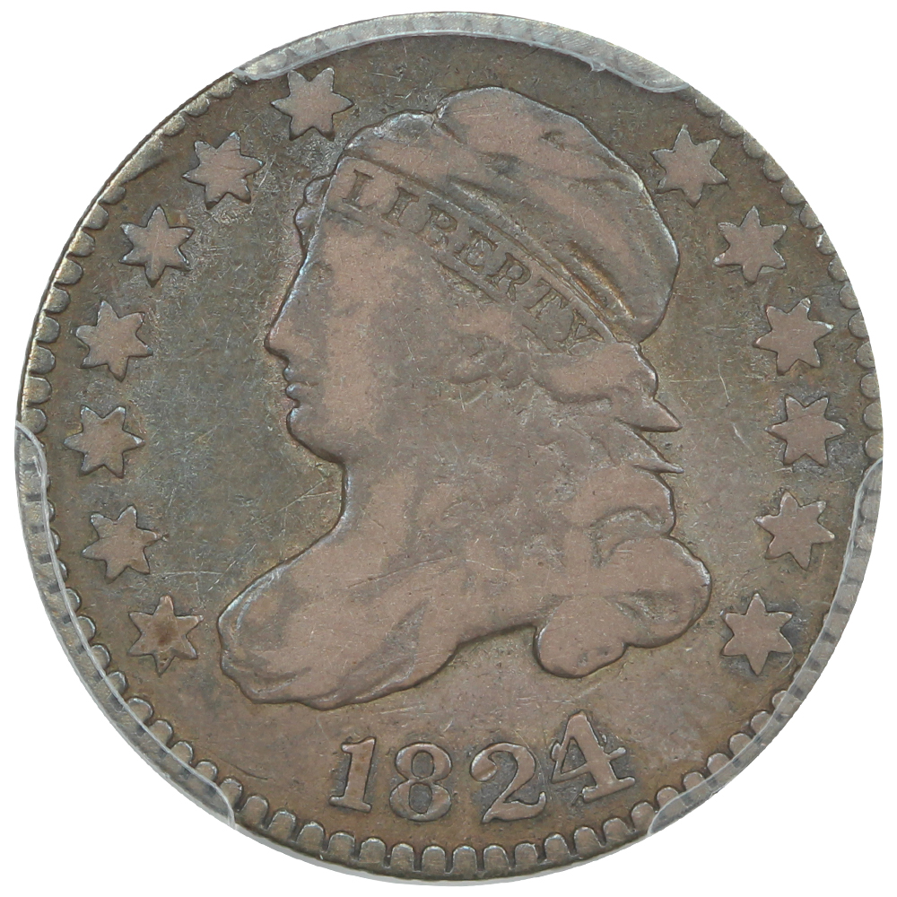 image for: 1824/2 10c PCGS F12